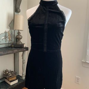Black Velvet Romper